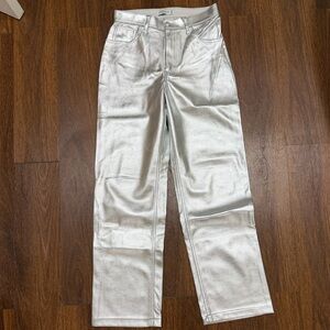 Curve Love Abercrombie & Fitch Silver 90s Relaxed Pants